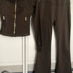 lululemon athletica Brown Utility Jacket & Pants Set